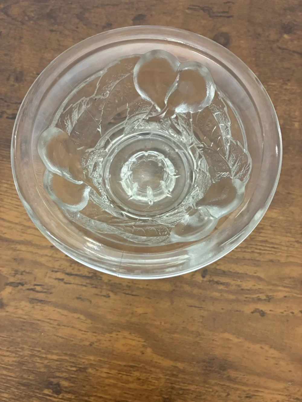 Teleflora Pressed Glass Candle Holder